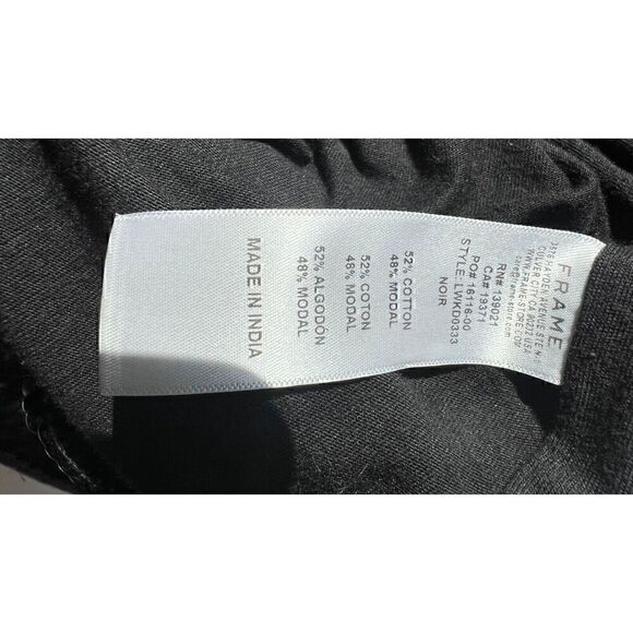 FRAME Mini Dress Women's XL Black Sequined Lined Cotton Long Sleeve Backless - Picture 5 of 9